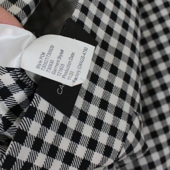 Maurices Gingham Bengaline Cropped Pant Womens Size Medium Regular NWT - Picture 8 of 9